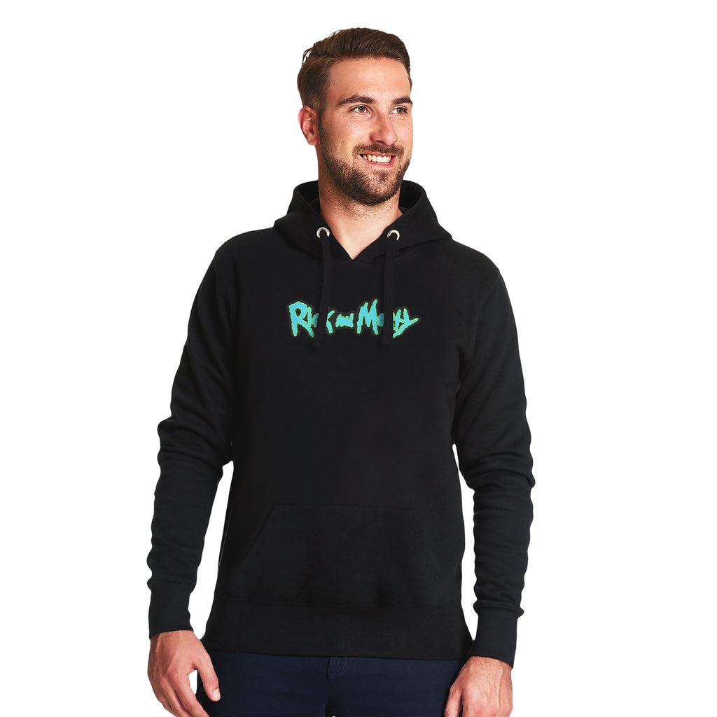 Image produit Rick et Morty - Sweat à capuche Portal Boyz phosphorescent noir