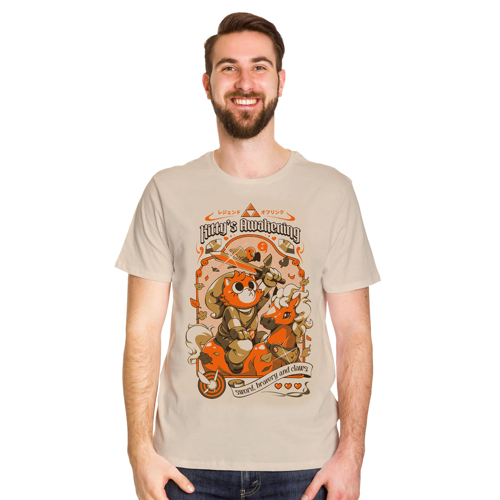 Image produit Ilustrata - T-shirt Kitty's Awakening beige