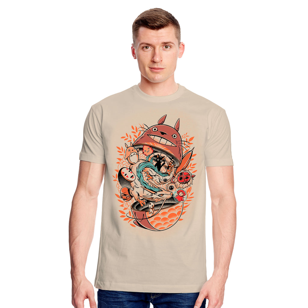 Image produit Ilustrata - T-shirt beige My Neighbour Matrjoschka