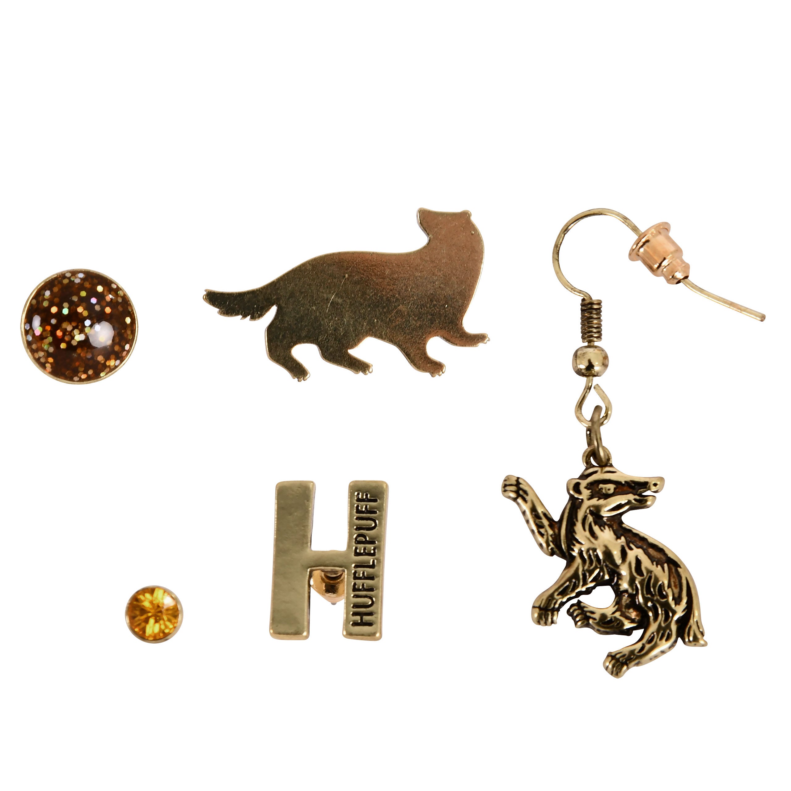 Image produit Harry Potter - Set de Boucles d'Oreilles Poufsouffle