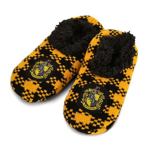 Image produit Harry Potter - Pantoufles en peluche Hufflepuff