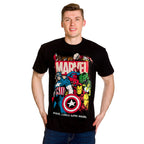Image produit T-shirt noir des super-héros de Marvel Comics