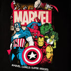 Image produit T-shirt noir des super-héros de Marvel Comics