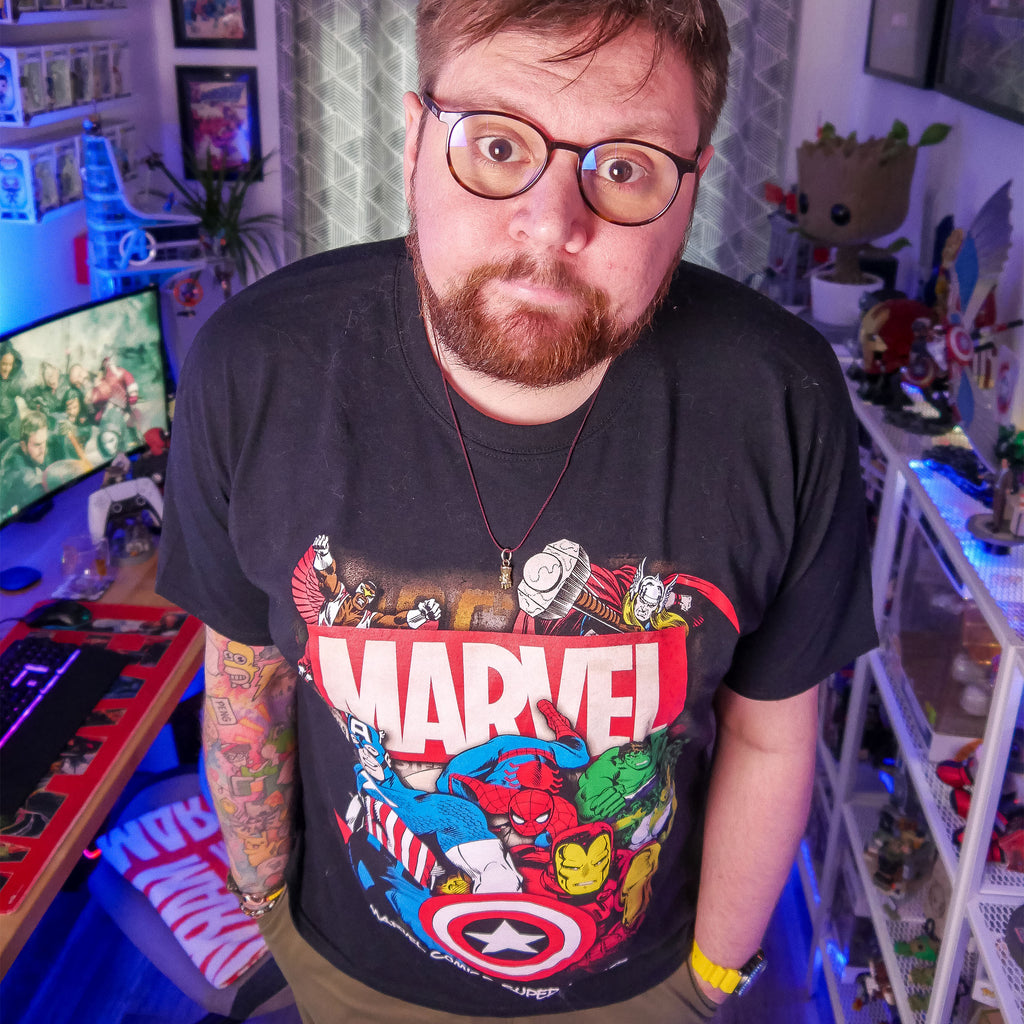 Image produit T-shirt noir des super-héros de Marvel Comics