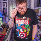Image produit T-shirt noir des super-héros de Marvel Comics