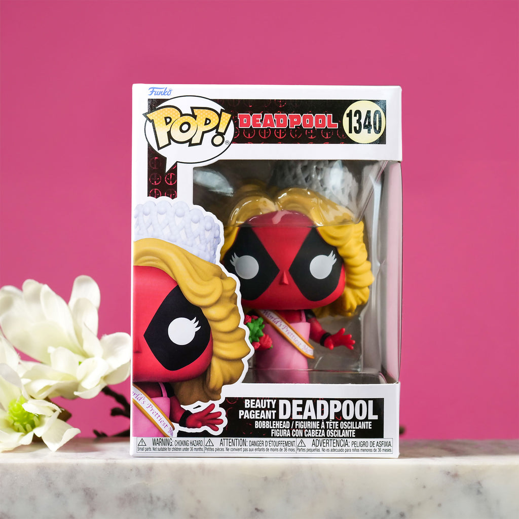 Image produit Figurine Bobblehead Funko Pop Deadpool Beauty Pageant