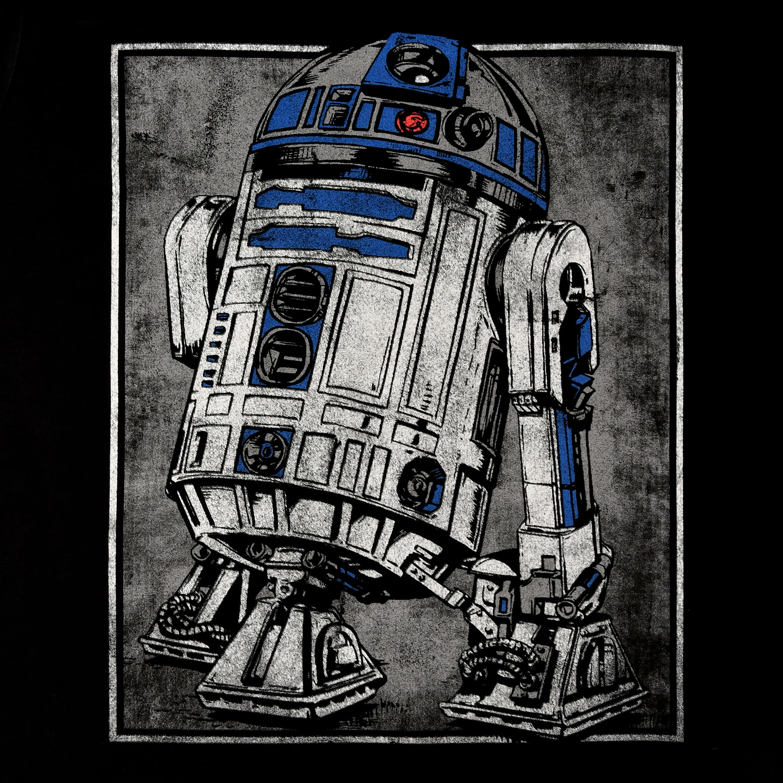 Image produit Star Wars - T-shirt portrait R2D2 noir