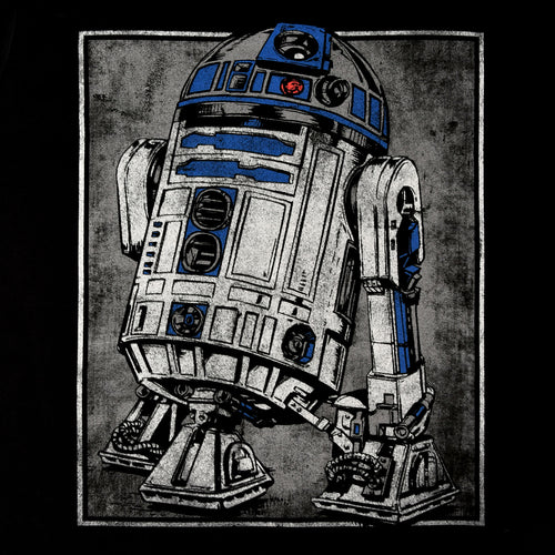 Image produit Star Wars - T-shirt portrait R2D2 noir