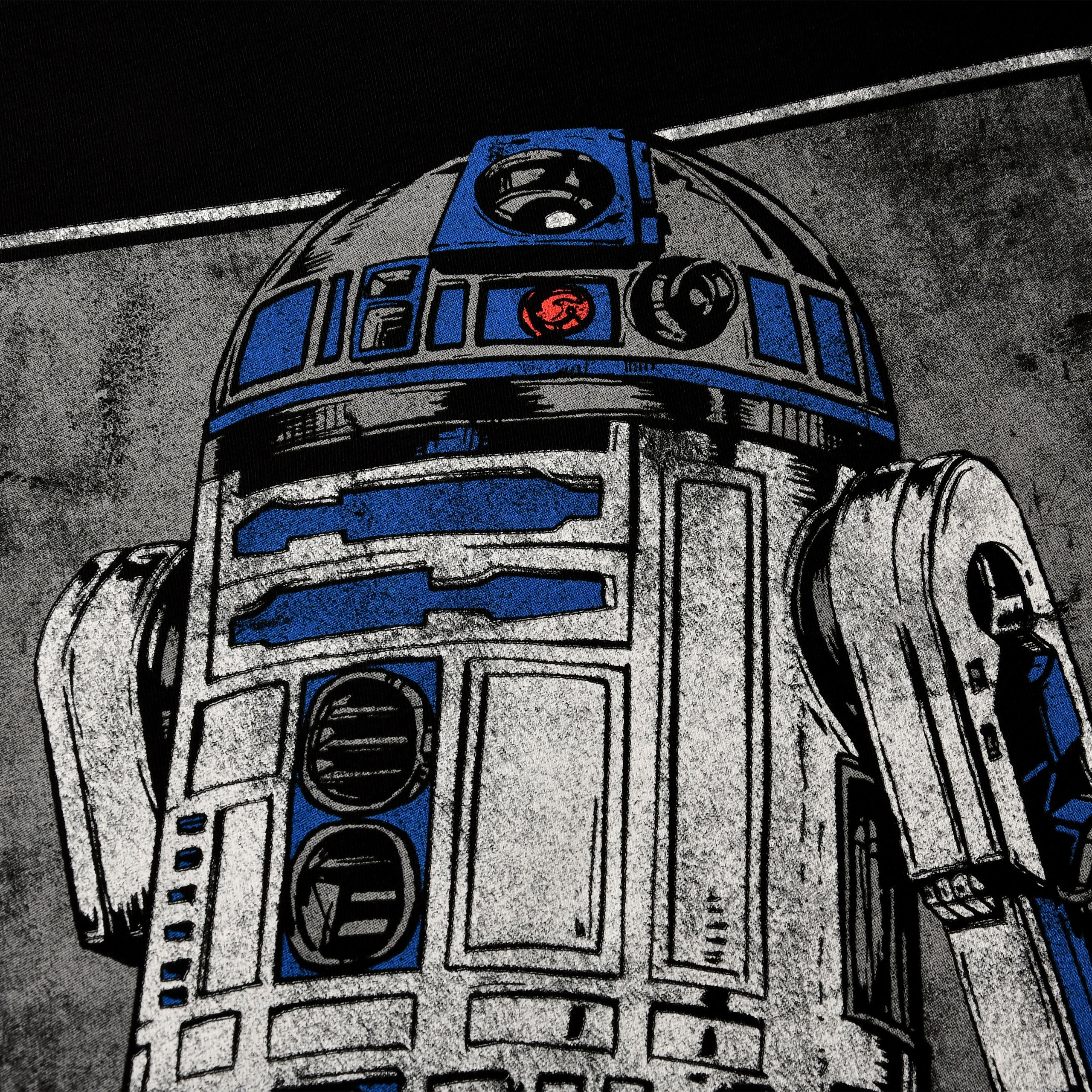 Image produit Star Wars - T-shirt portrait R2D2 noir
