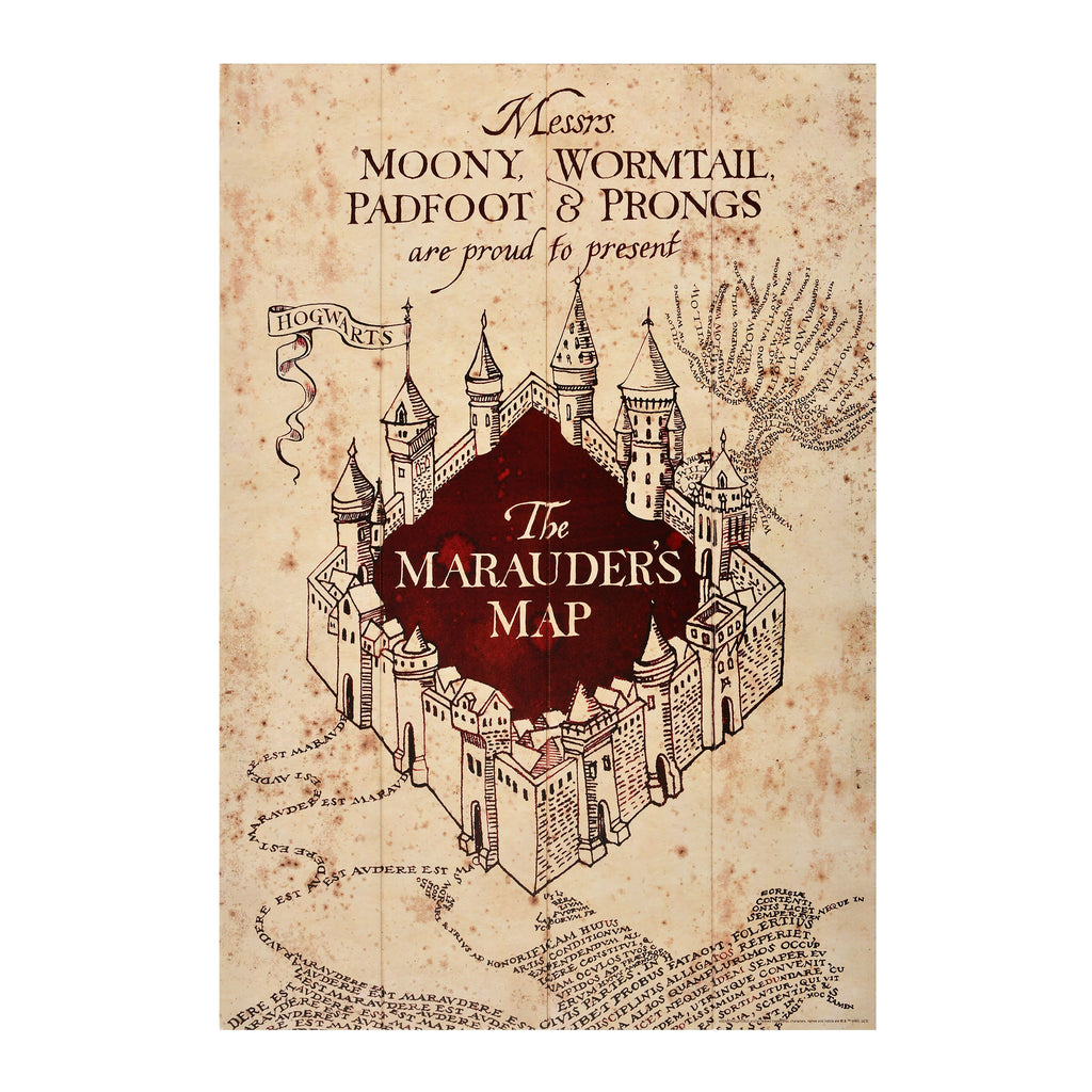 Image produit Harry Potter - Carte des Maraudeurs Art Mural en Bois