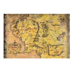 Image produit Seigneur des Anneaux - Carte de la Terre du Milieu sur Bois