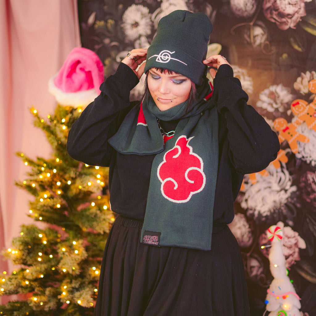 Image produit Naruto - Ensemble Cadeau Bonnet et Echarpe Akatzuki