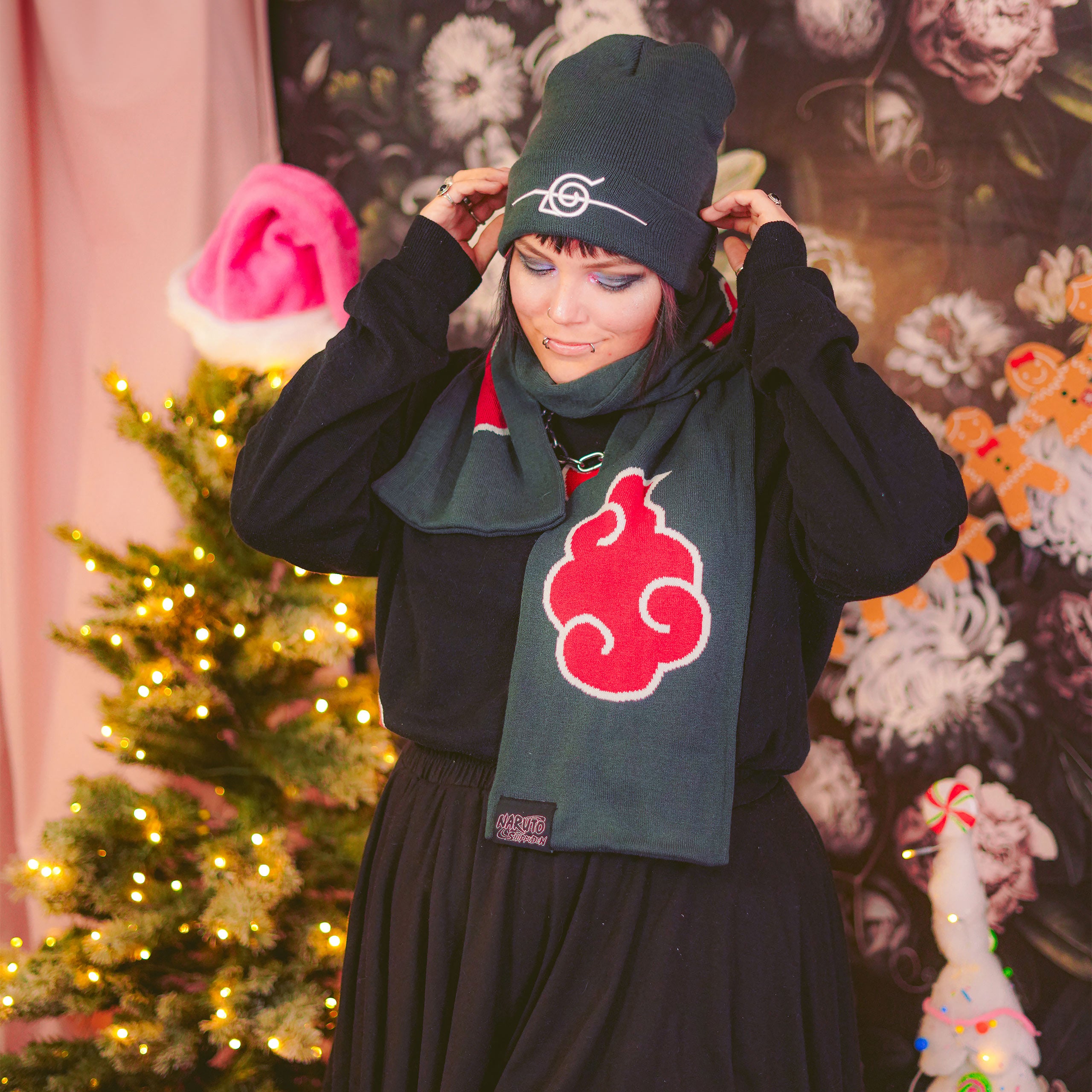 Image produit Naruto - Ensemble Cadeau Bonnet et Echarpe Akatzuki