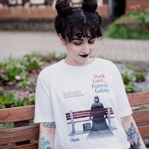 Image produit Dark Lord is Forrest Galaxy T-shirt blanc pour les fans de Star Wars