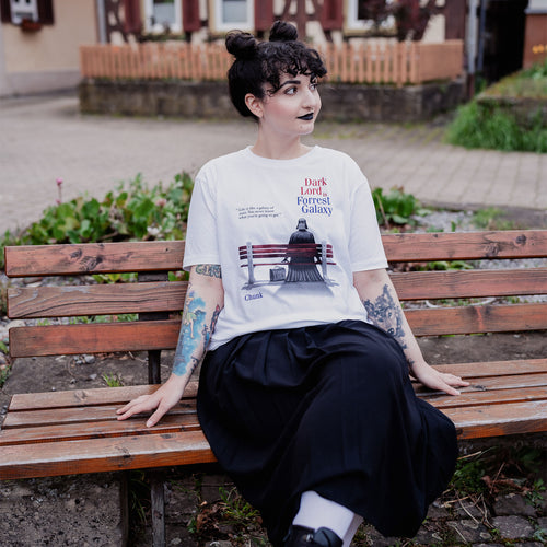 Image produit Dark Lord is Forrest Galaxy T-shirt blanc pour les fans de Star Wars