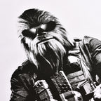 Image produit T-shirt Agent Chewie pour les fans de Star Wars blanc