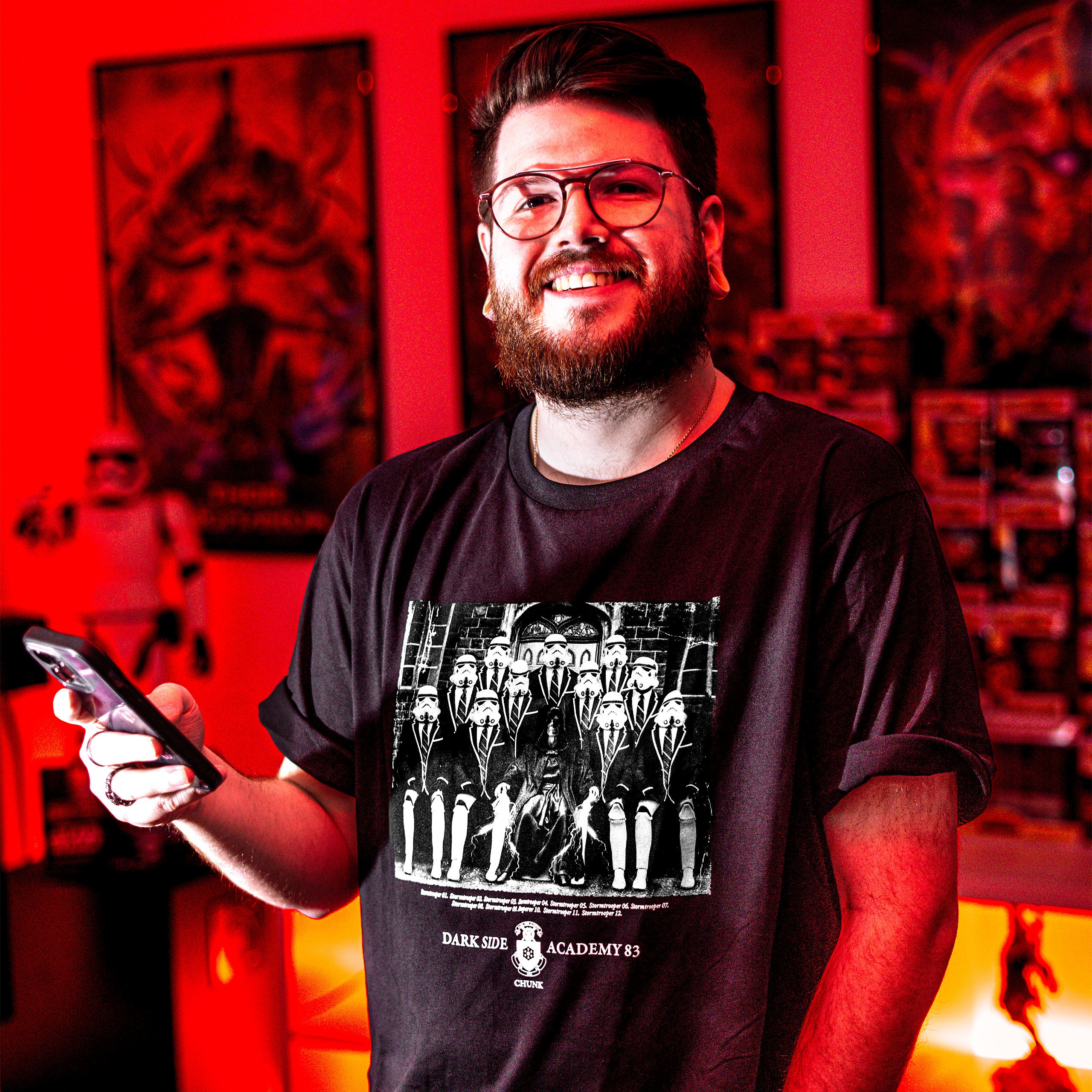 Image produit T-shirt Dark Side Academy 83 pour les fans de Star Wars noir