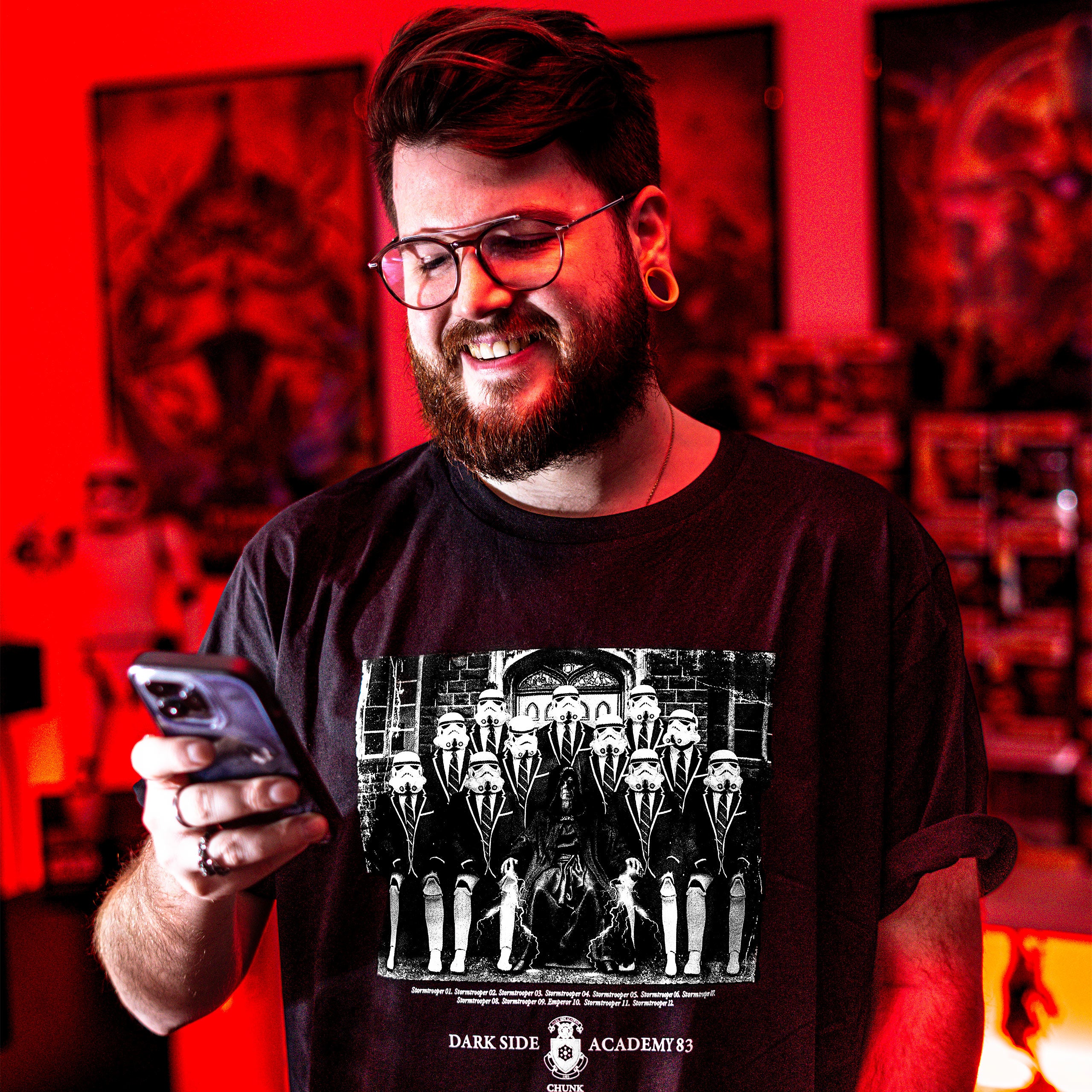 Image produit T-shirt Dark Side Academy 83 pour les fans de Star Wars noir