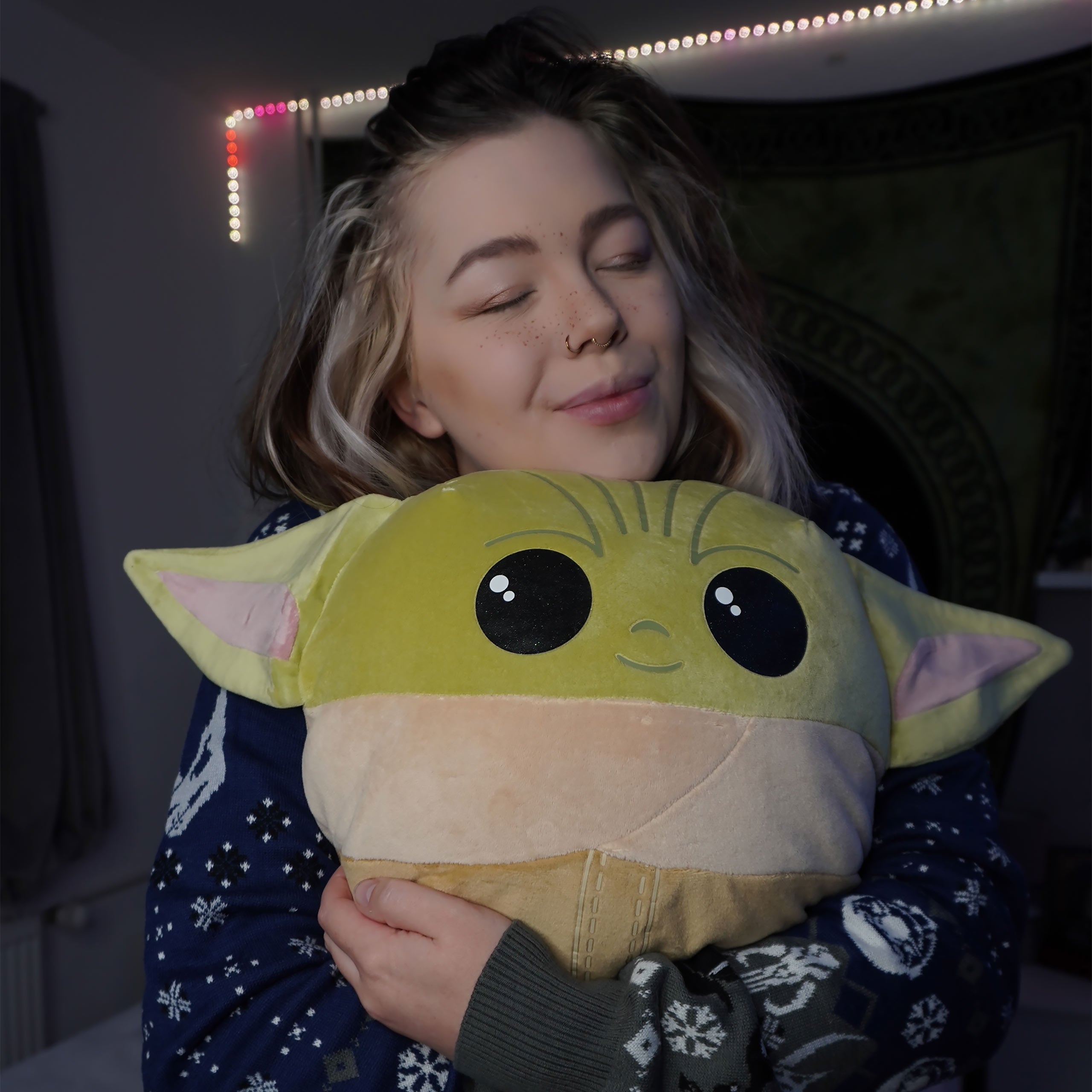 Image produit Coussin en peluche Grogu Squishy Beanies 39cm - Star Wars The Mandalorian