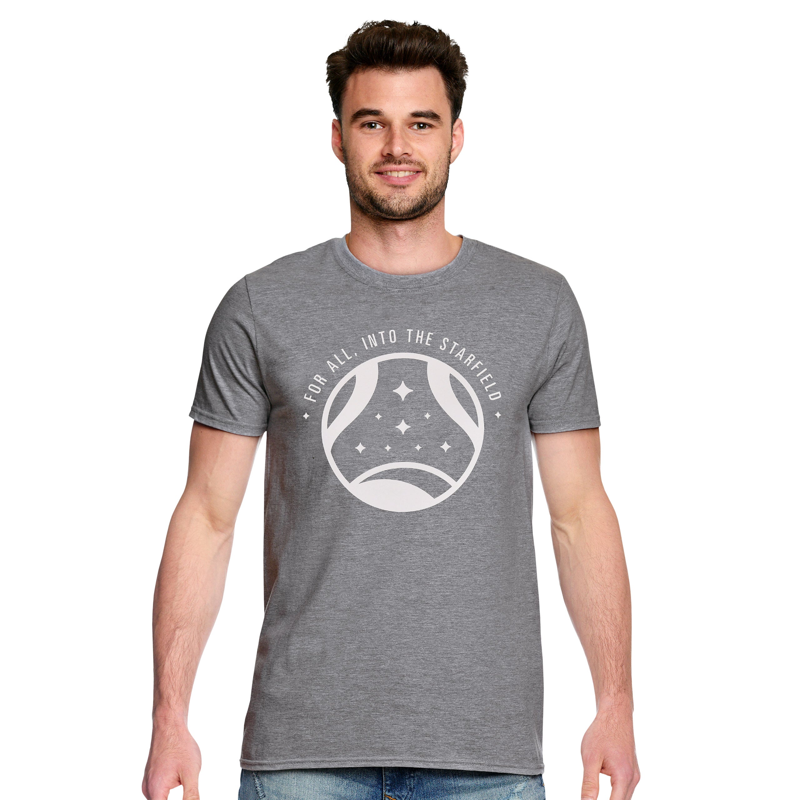 Image produit Starfield - T-shirt Into The Starfield gris