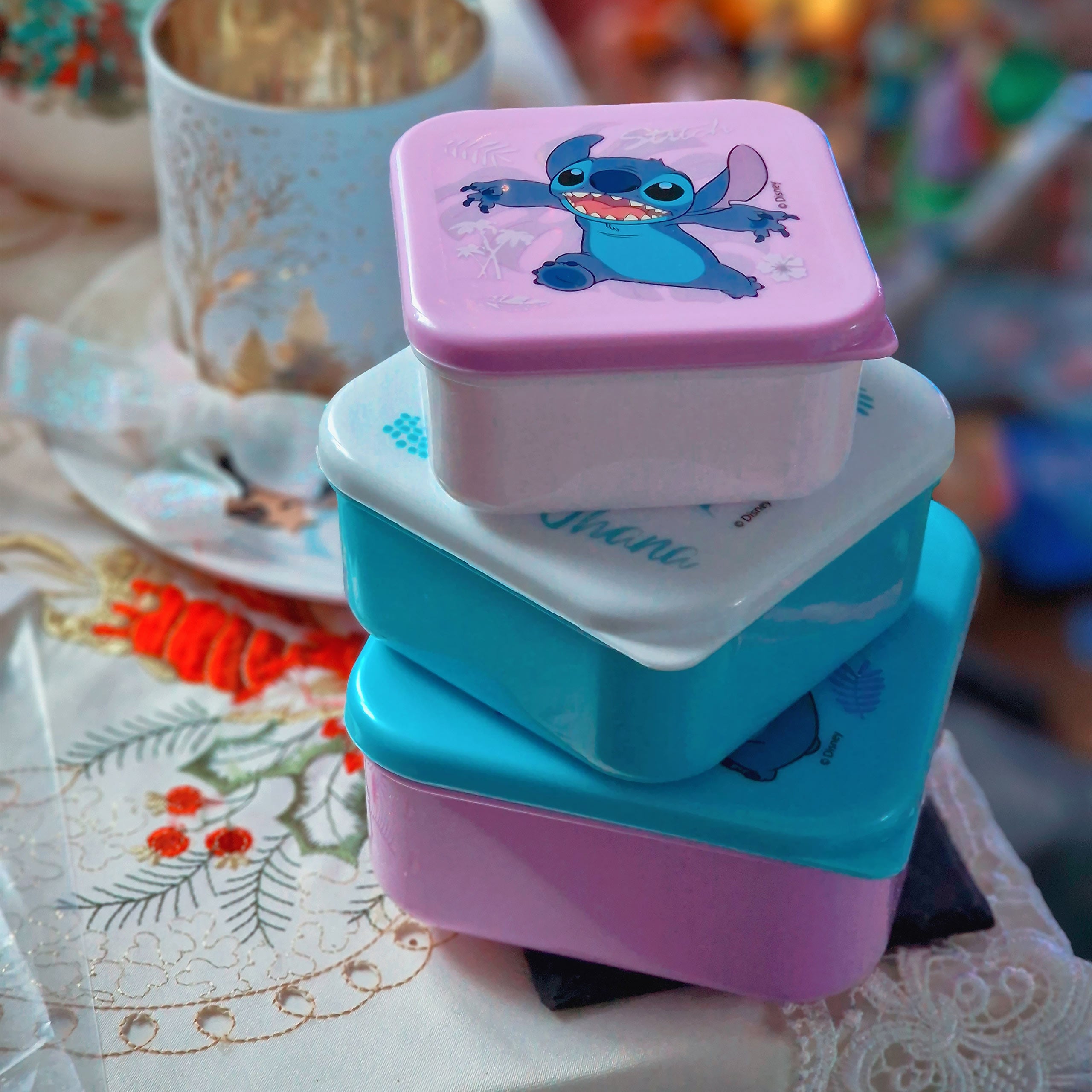 Image produit Stitch Lunchbox Set de 3 - Lilo & Stitch