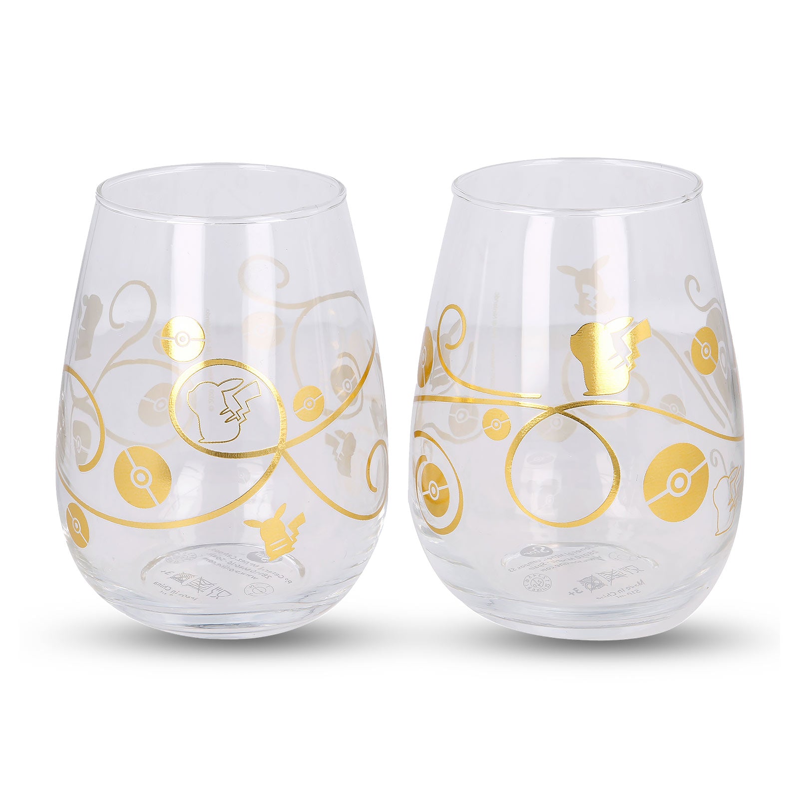 Image produit Pokemon - Lot de 2 verres Pikachu