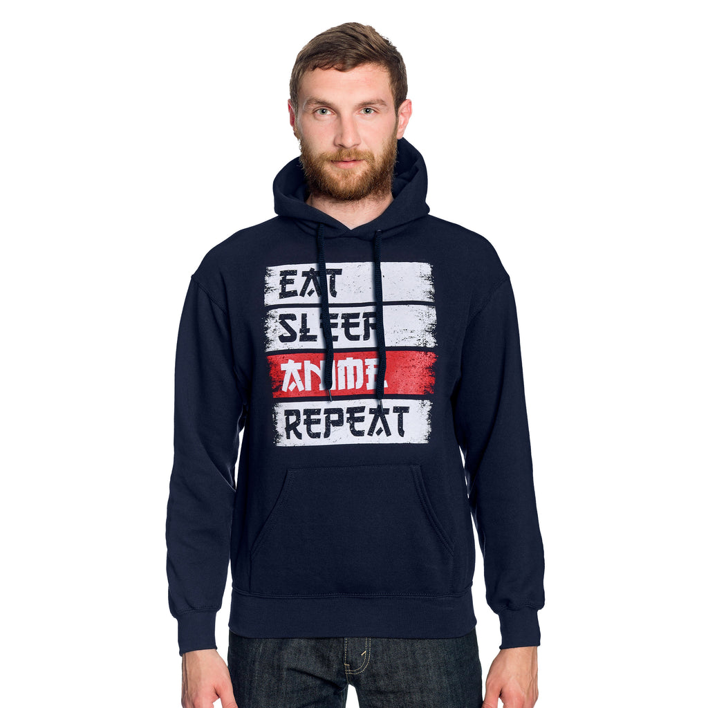 Image produit Sweat à capuche Daily Routine pour les fans d'Anime bleu