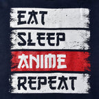 Image produit Sweat à capuche Daily Routine pour les fans d'Anime bleu