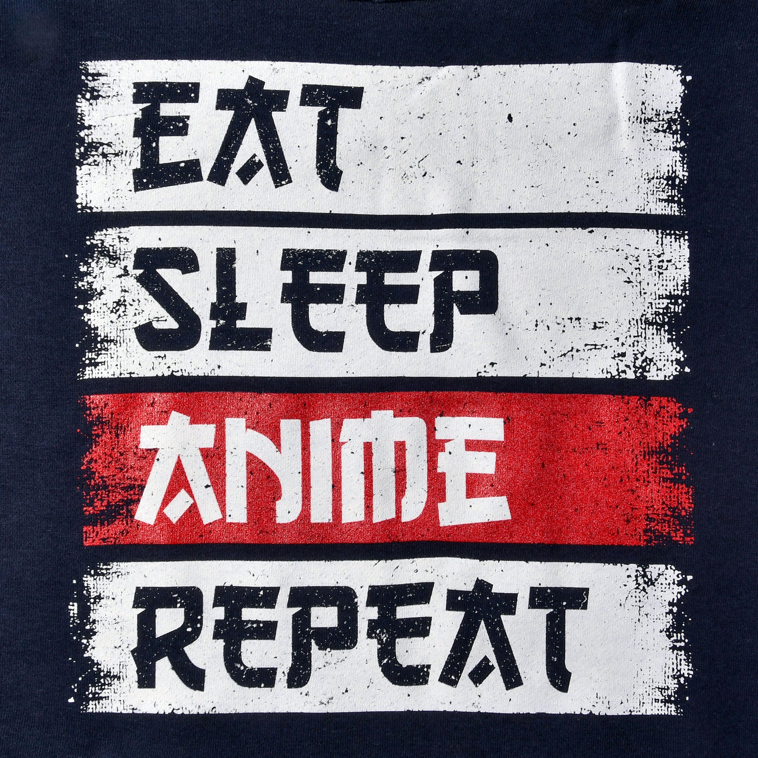 Image produit Sweat à capuche Daily Routine pour les fans d'Anime bleu