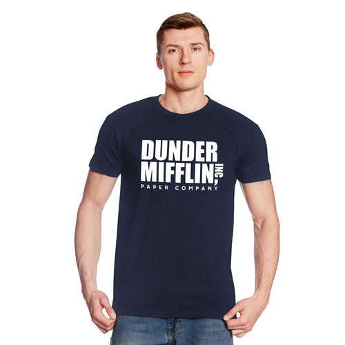 Image produit T-shirt Logo de la compagnie de papier pour les fans de The Office bleu