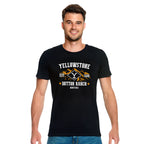 Image produit T-shirt logo de ranch pour les fans de Yellowstone noir