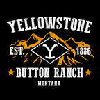 Image produit T-shirt logo de ranch pour les fans de Yellowstone noir