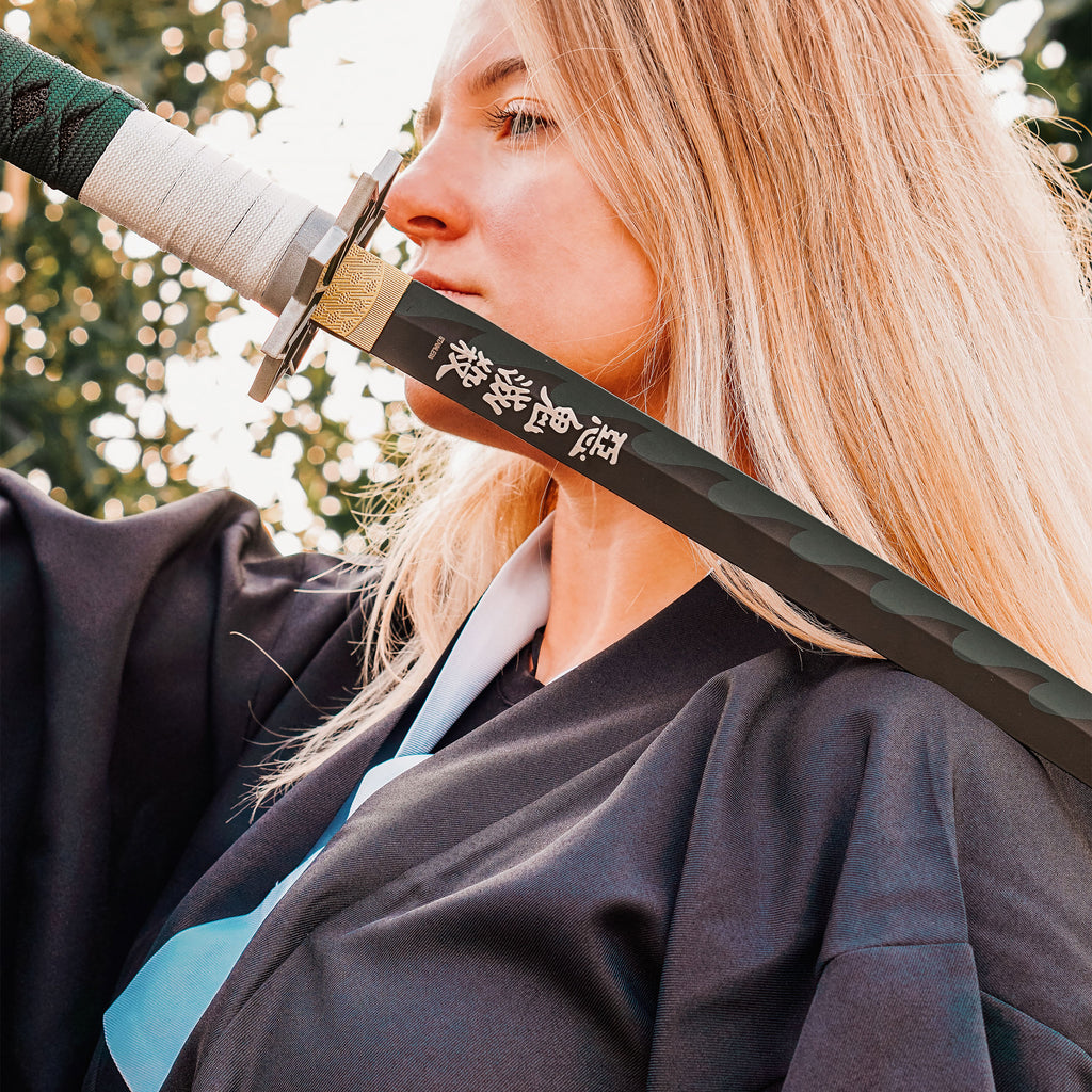 Image produit Réplique du Katana de Sanemi avec Saya pour les fans de Demon Slayer
