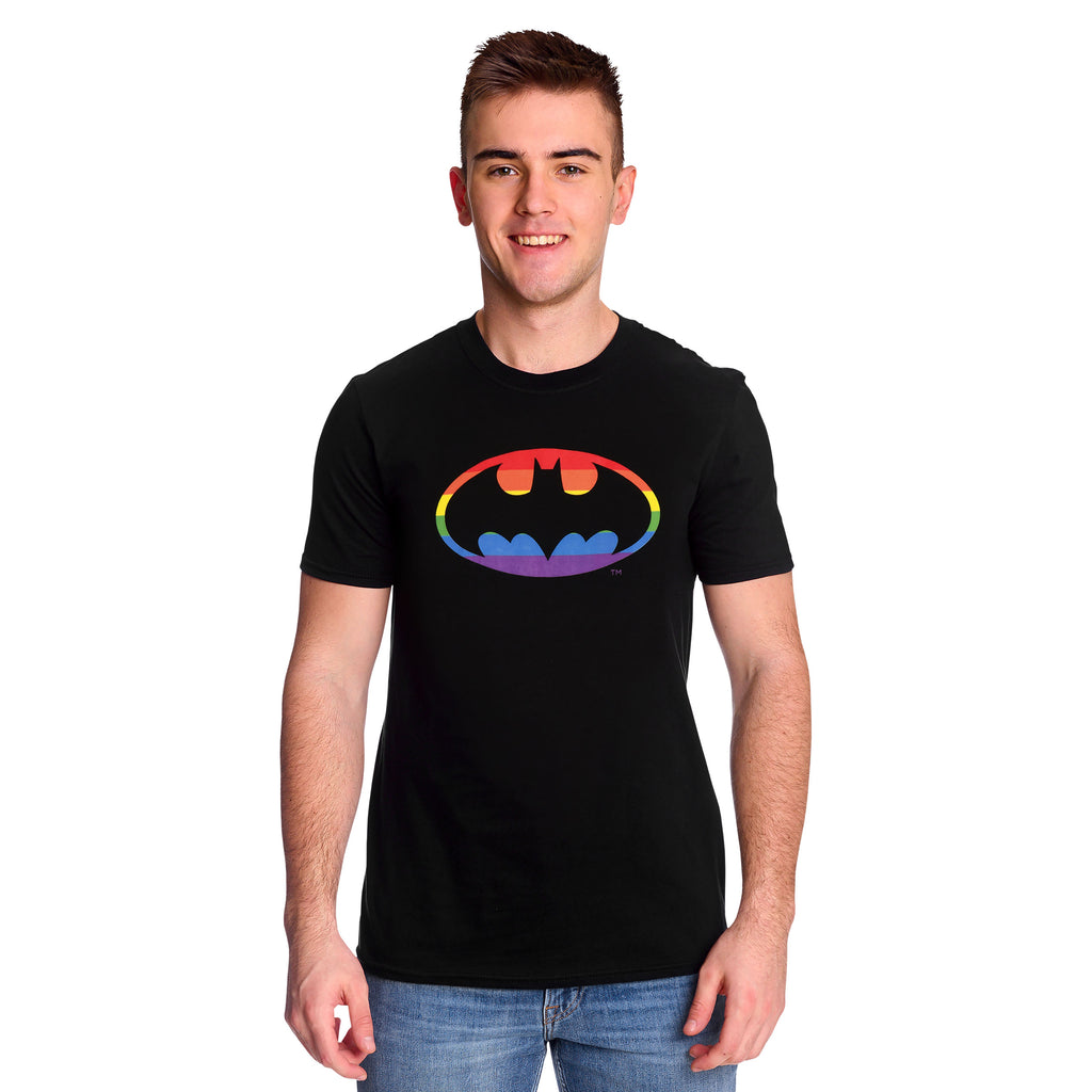 Image produit Batman - T-shirt logo Pride noir
