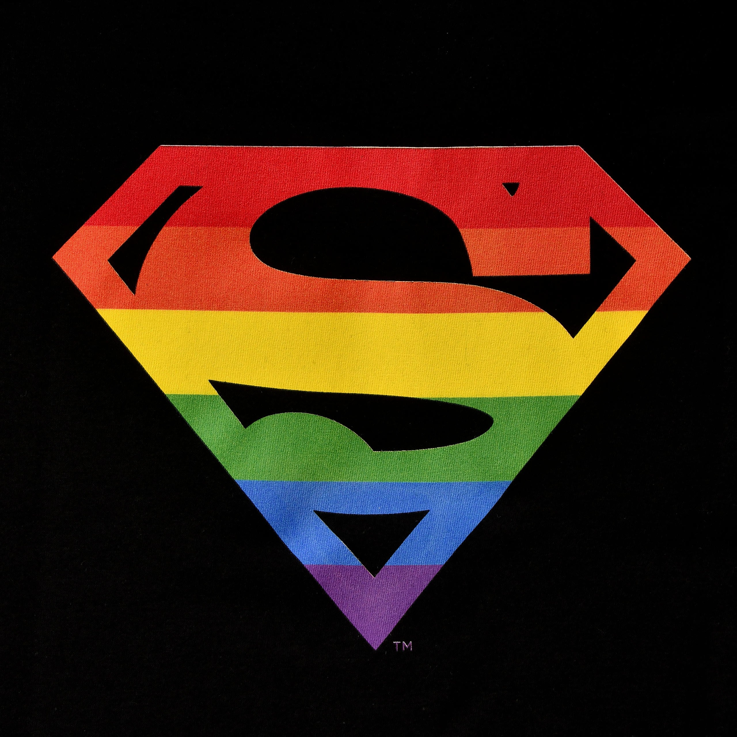 Image produit Superman - T-shirt logo Pride noir