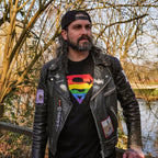 Image produit Superman - T-shirt logo Pride noir