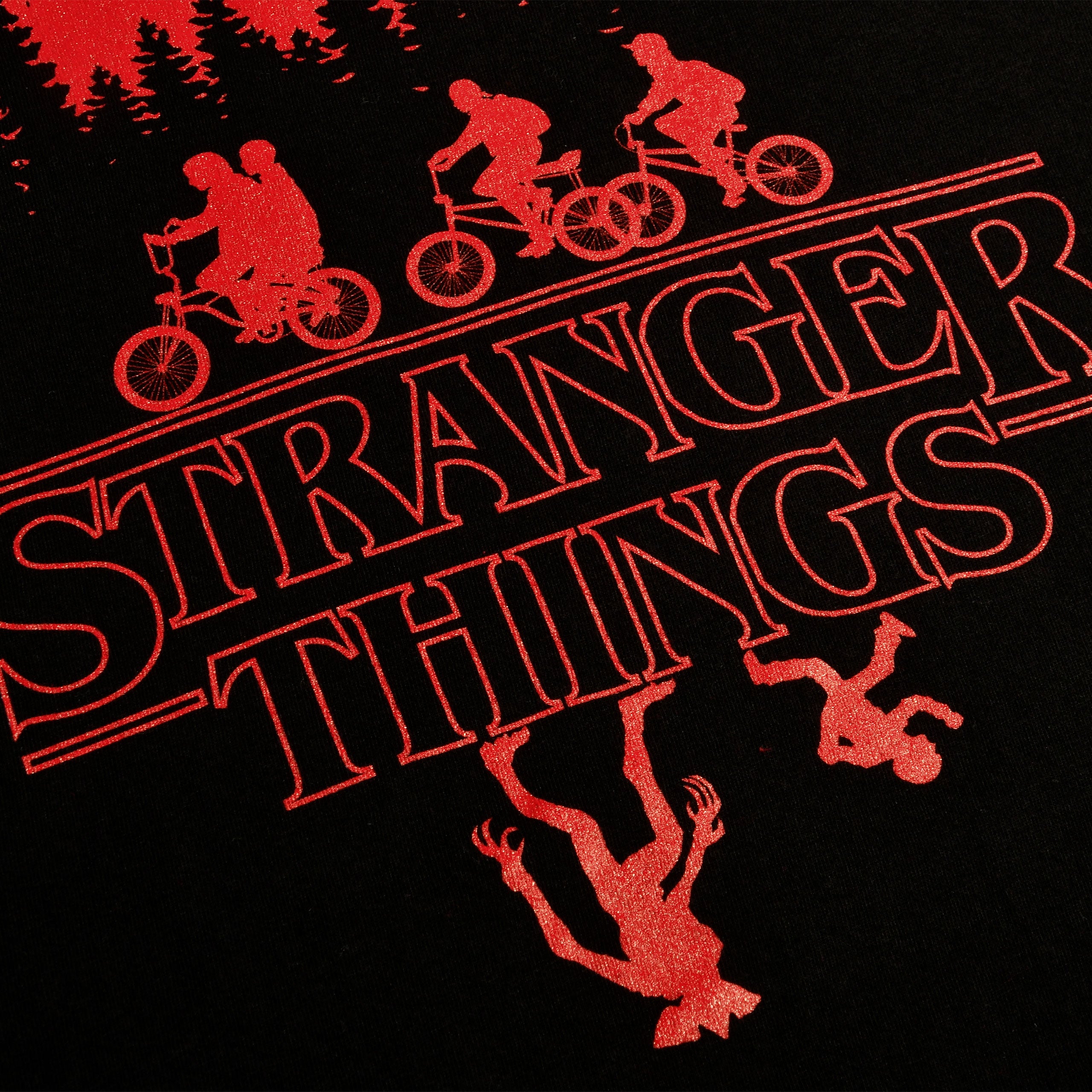 Image produit Stranger Things - T-shirt Silhouette noir
