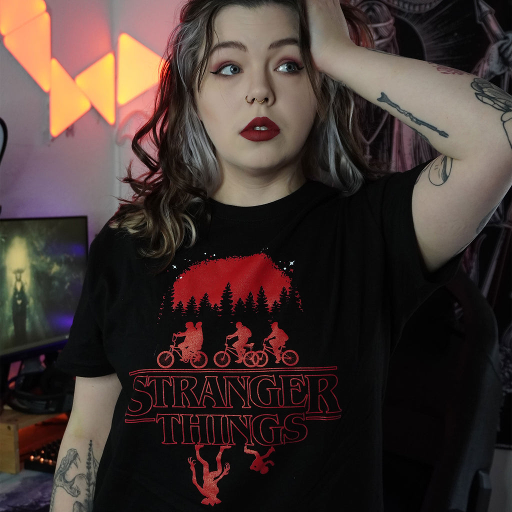 Image produit Stranger Things - T-shirt Silhouette noir