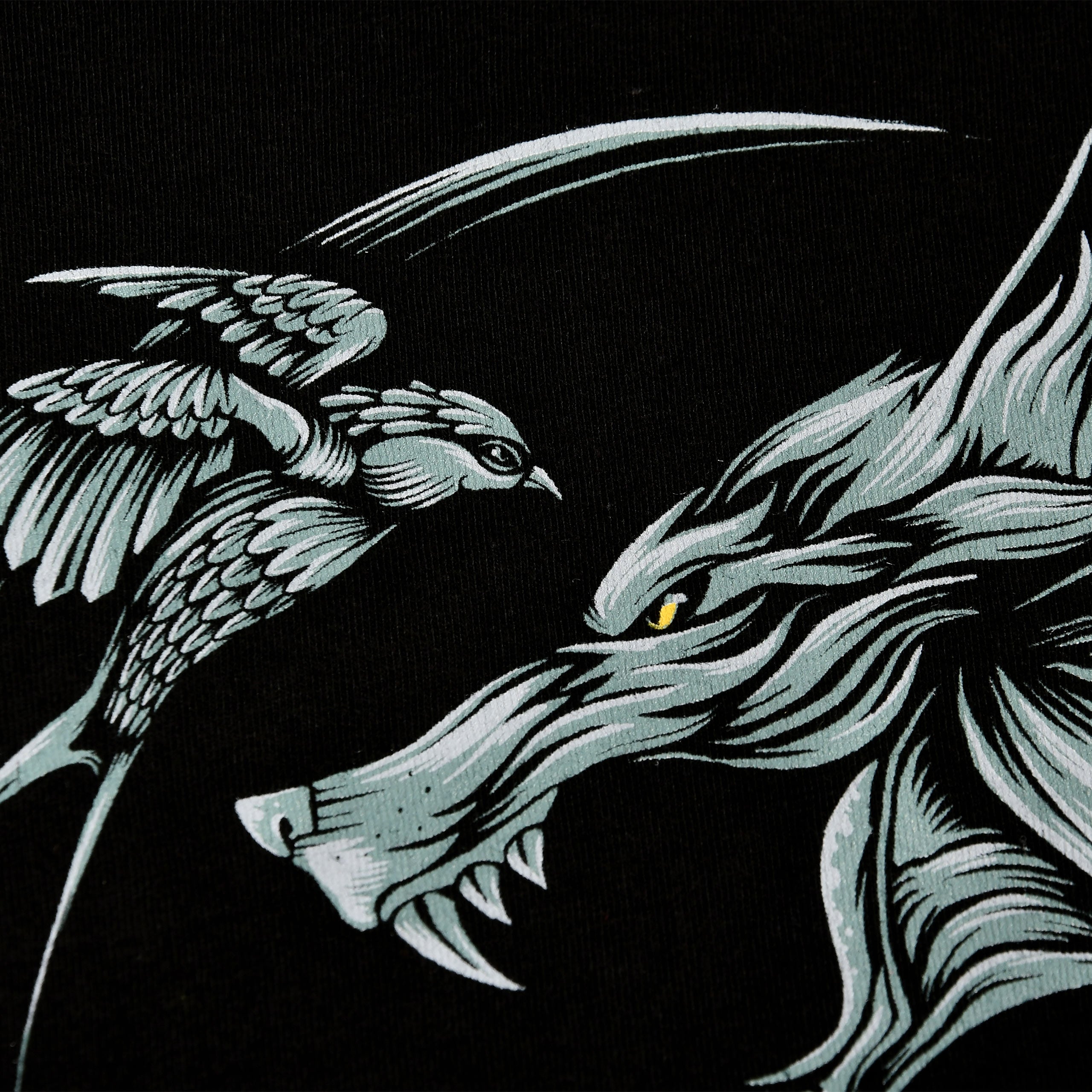 Image produit Witcher - T-shirt médaillon du loup noir