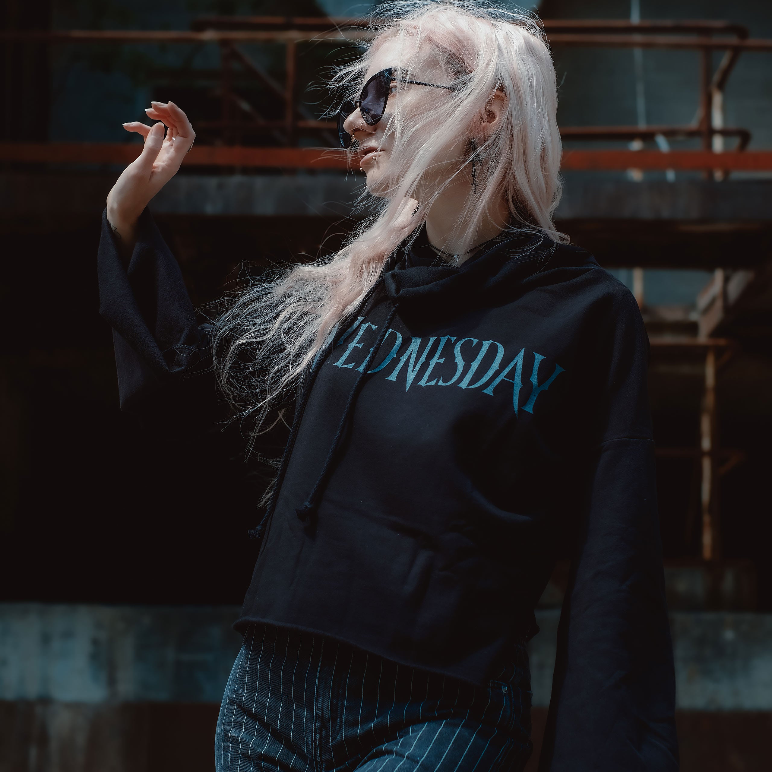 Image produit Mercredi - Sweat Crop Toxique