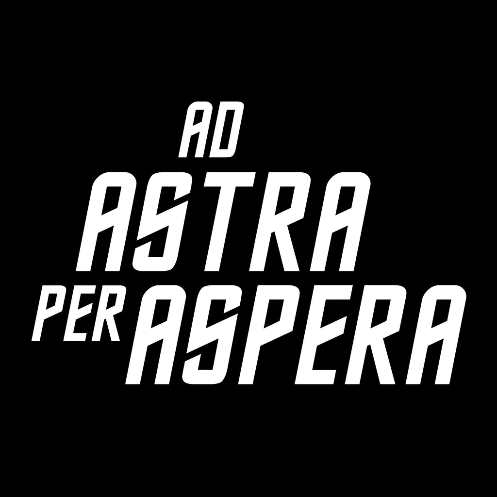 Image produit T-Shirt Ad Astra Per Aspera pour les fans de Star Trek noir