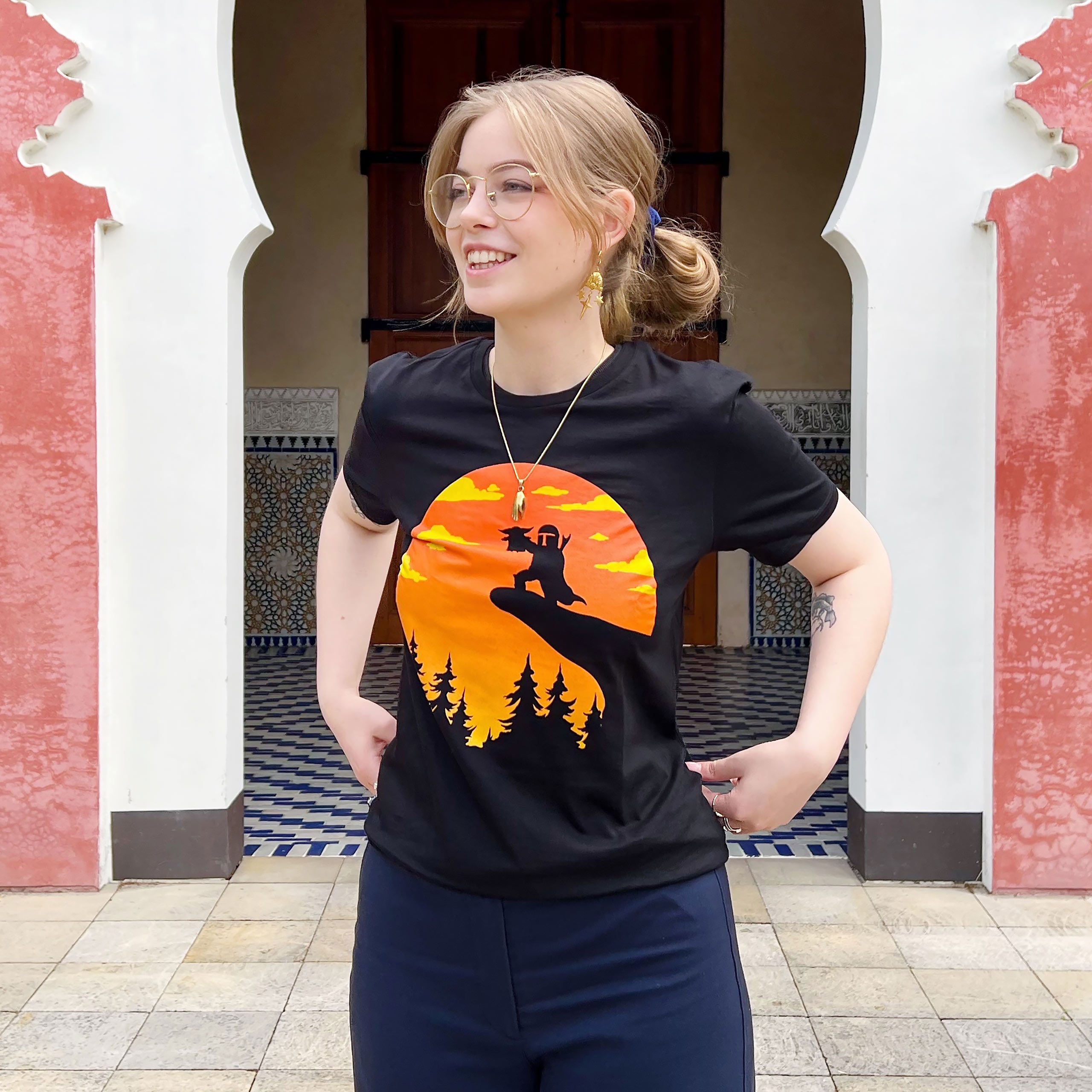 Image produit T-shirt Circle of Life pour les fans de Mandalorian noir