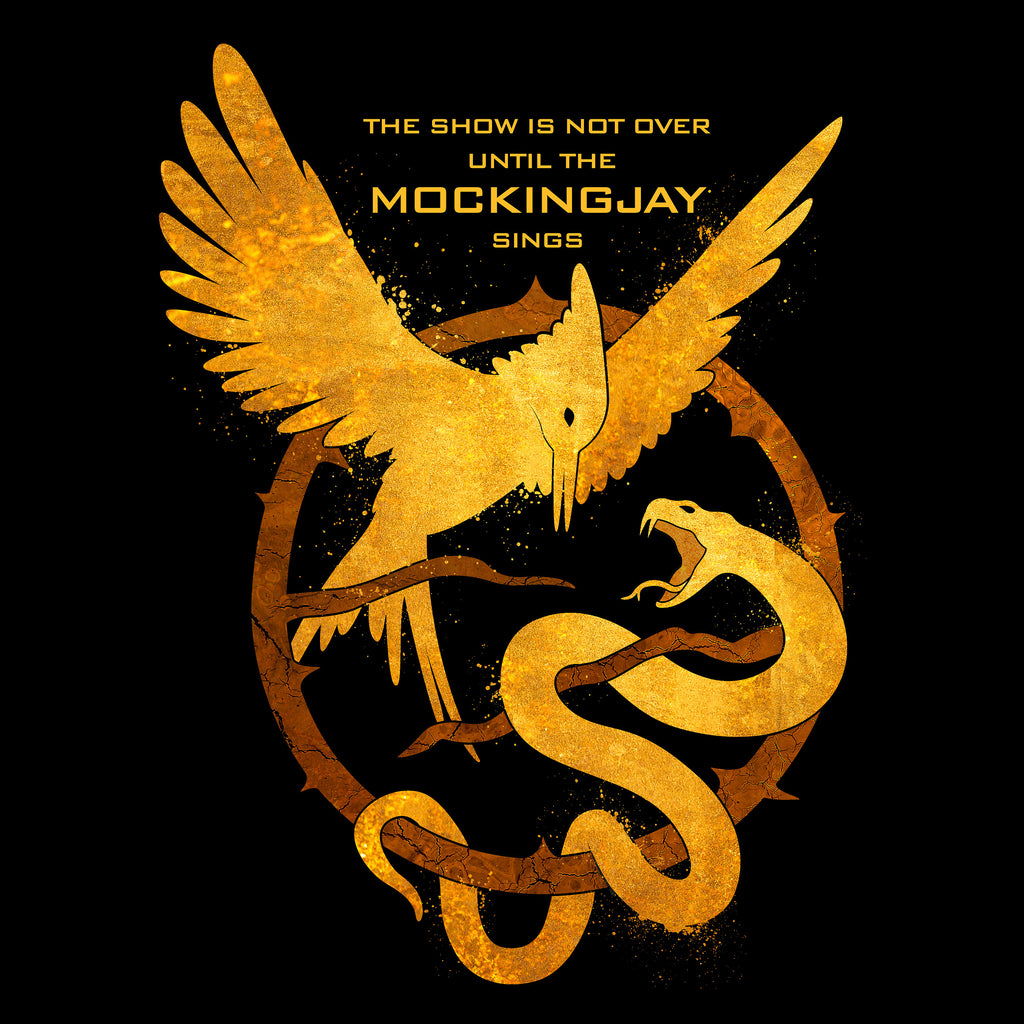 Image produit T-shirt Oiseau-chanteur et Serpent pour les fans de Hunger Games noir