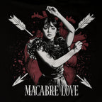 Image produit Mercredi - T-shirt d'amour macabre avec des manches papillon