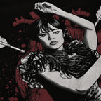 Image produit Mercredi - T-shirt d'amour macabre avec des manches papillon