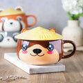 Image produit Tasse Kawaii Loutre avec couvercle pour les fans d'Anime