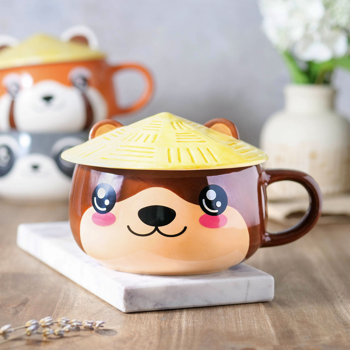 Image produit Tasse Kawaii Loutre avec couvercle pour les fans d'Anime