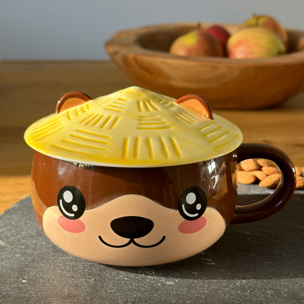 Image produit Tasse Kawaii Loutre avec couvercle pour les fans d'Anime