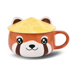 Image produit Tasse Kawaii Panda Rouge avec Couvercle pour les Fans d'Anime