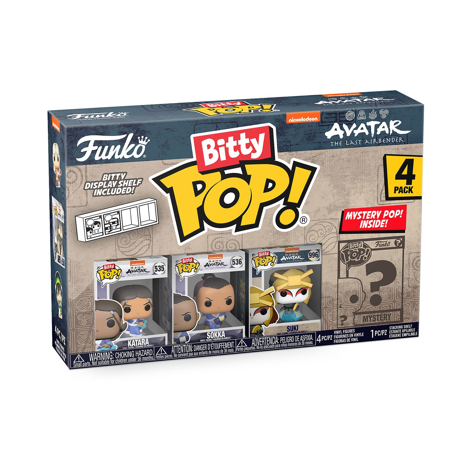 Image produit Avatar The Last Airbender - Funko Bitty Pop Set de 4 figurines Série 4